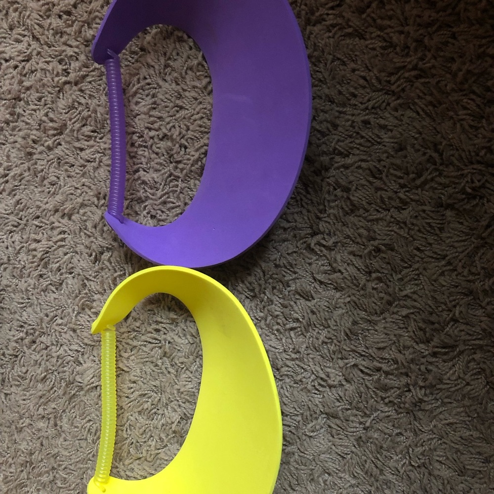 Donated - Two Visors - 1 Yellow 1 Purple - Picture 2 of 4